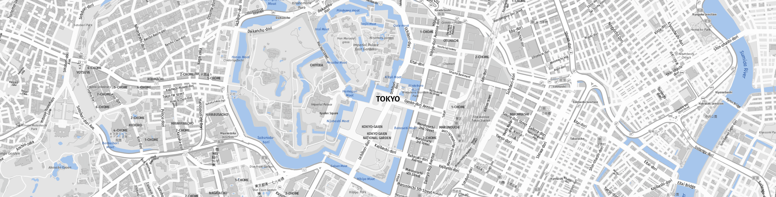Stadtplan Tokyo zum Downloaden.