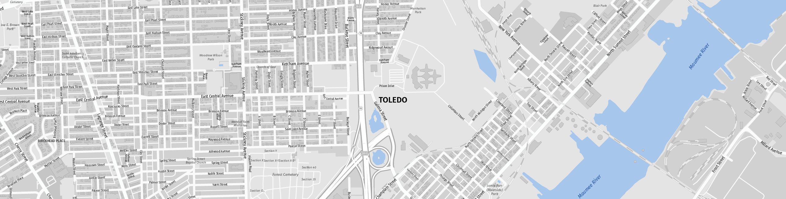 Stadtplan Toledo zum Downloaden.