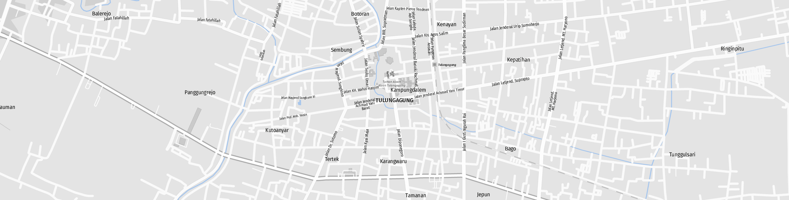 Stadtplan Tulungagung zum Downloaden.