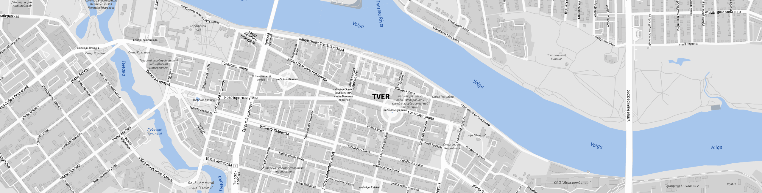Stadtplan Tver zum Downloaden.