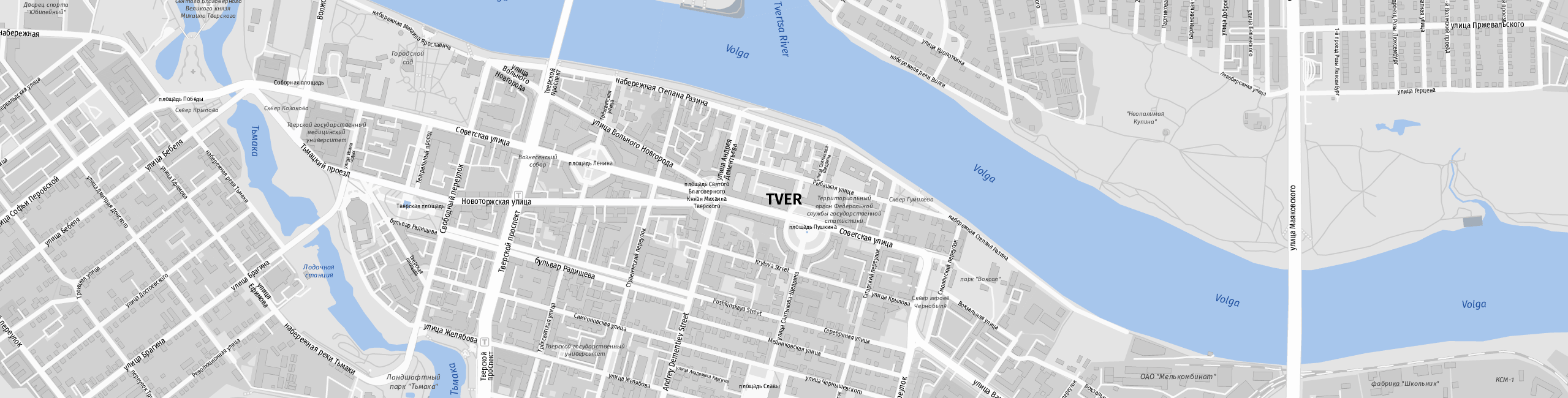 Stadtplan Twer zum Downloaden.