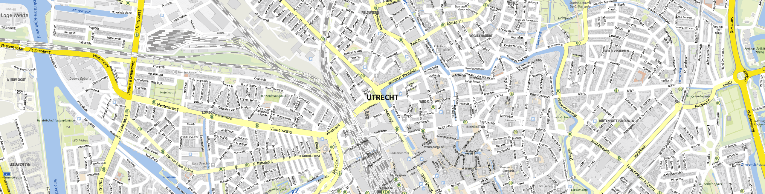 Stadtplan Utrecht zum Downloaden.