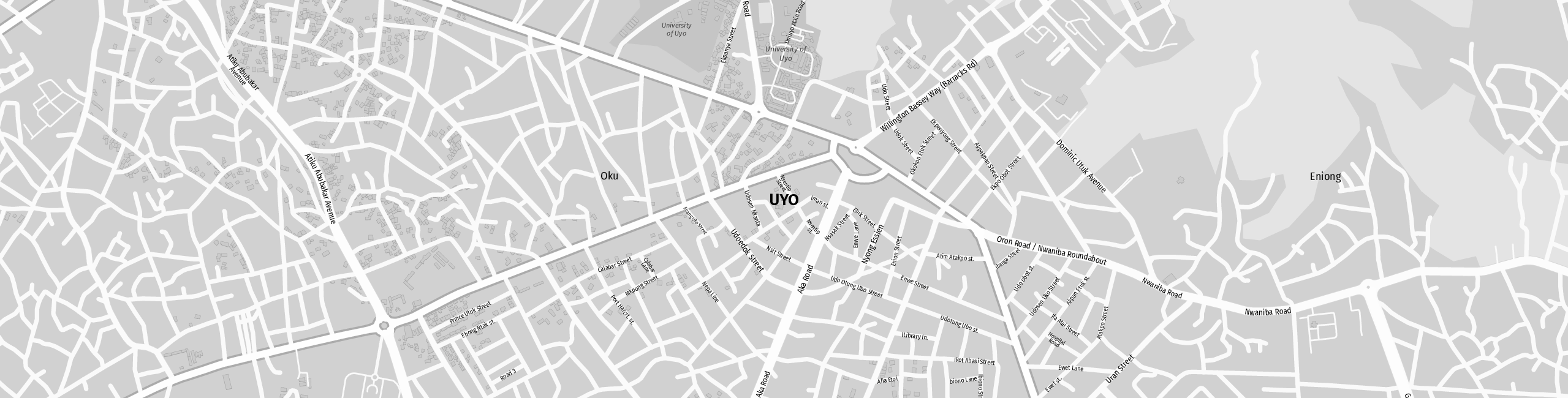 Stadtplan Uyo zum Downloaden.