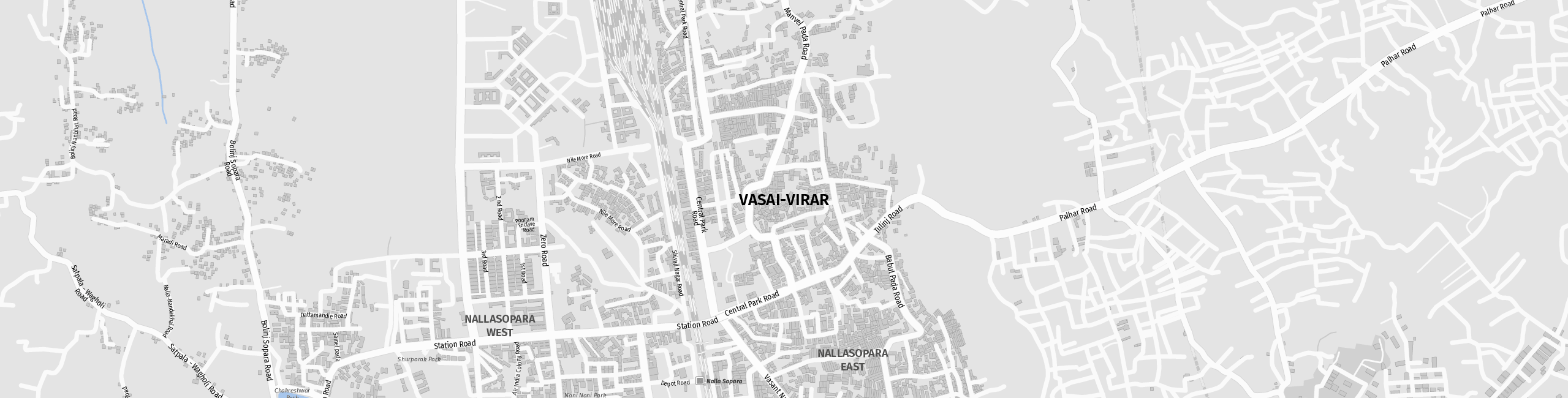 Stadtplan Vasai-Virar zum Downloaden.