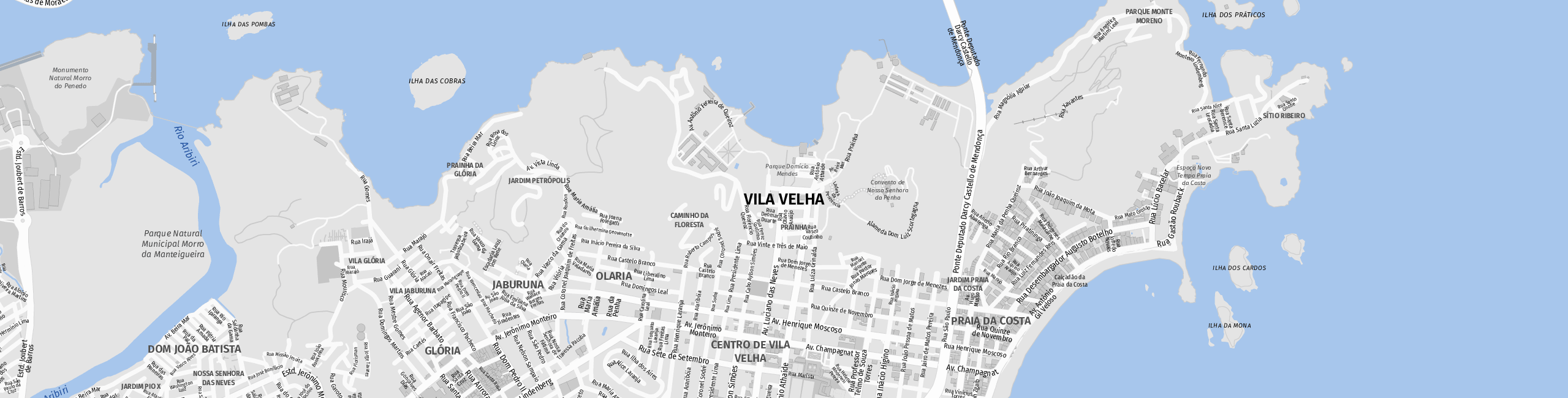 Stadtplan Vila Velha zum Downloaden.