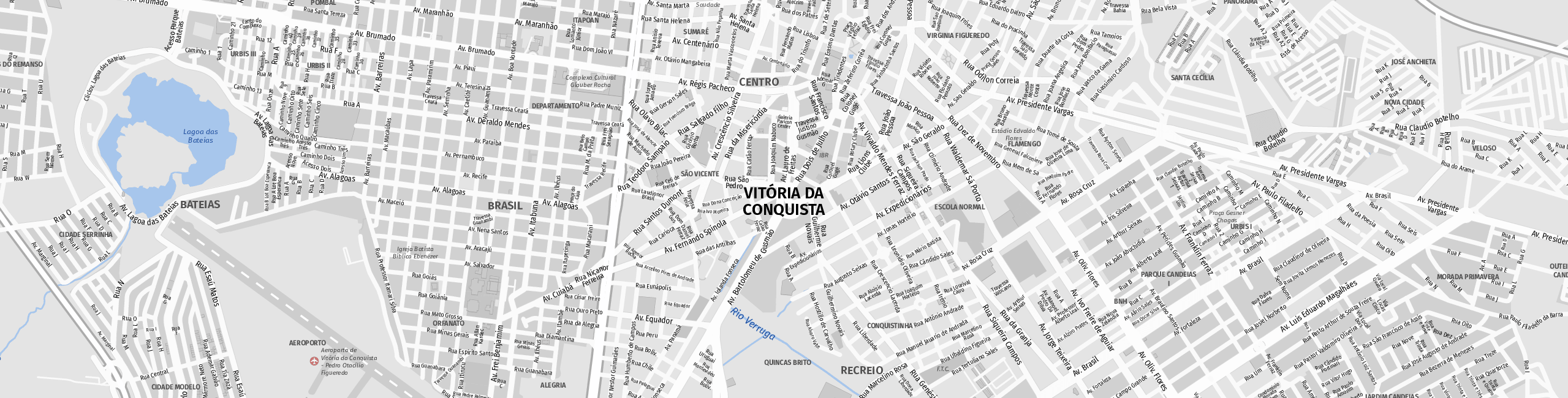 Stadtplan Vitória da Conquista zum Downloaden.