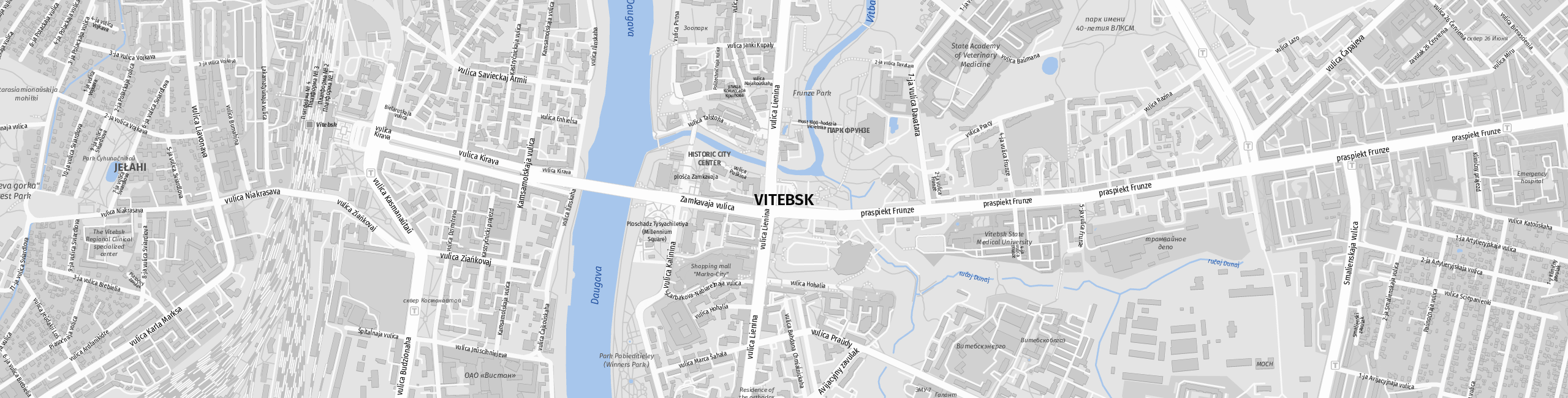 Stadtplan Vitebsk zum Downloaden.