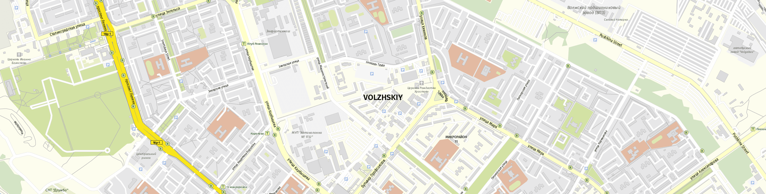 Stadtplan Volzhskiy zum Downloaden.