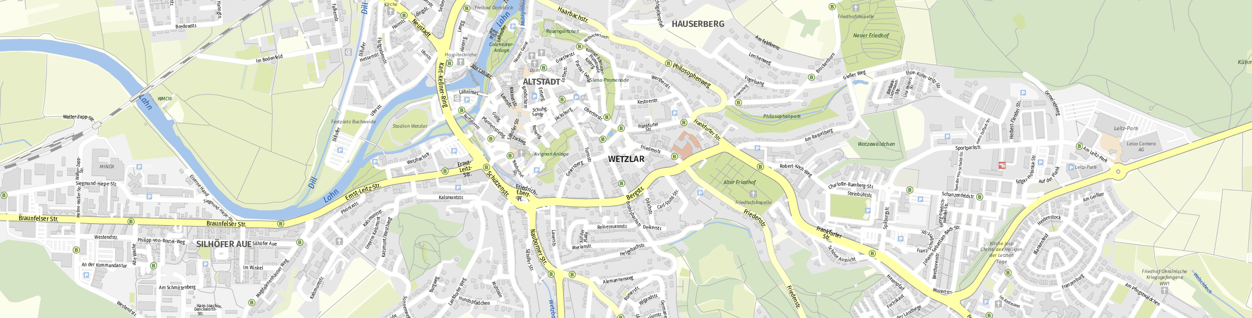 Stadtplan Wetzlar zum Downloaden.