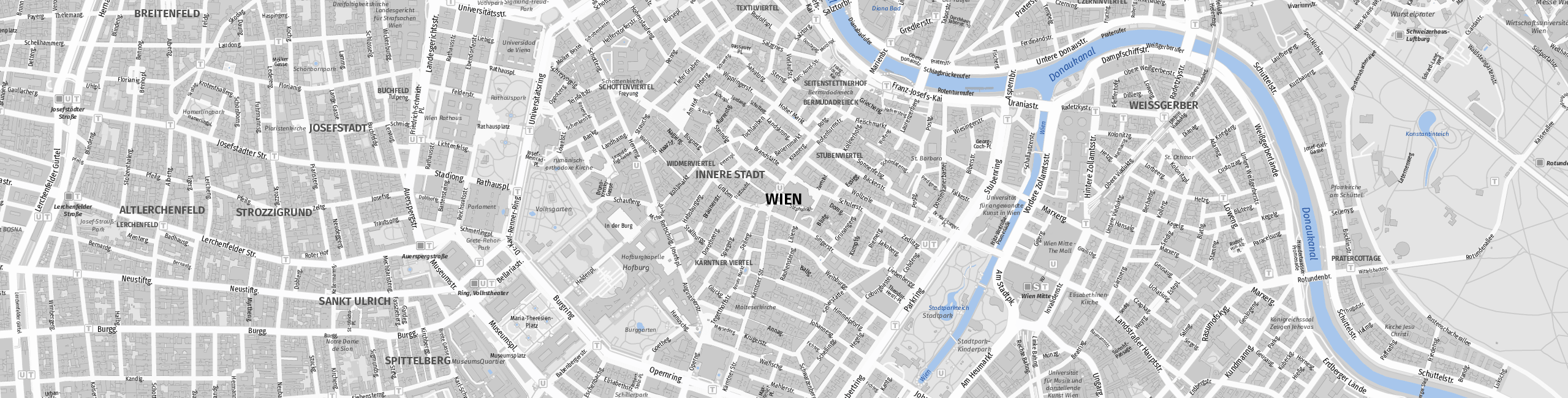 Stadtplan Vienna zum Downloaden.