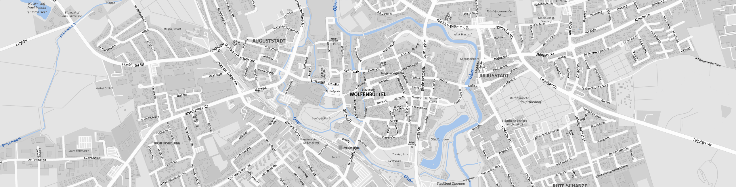 Stadtplan Wolfenbüttel zum Downloaden.