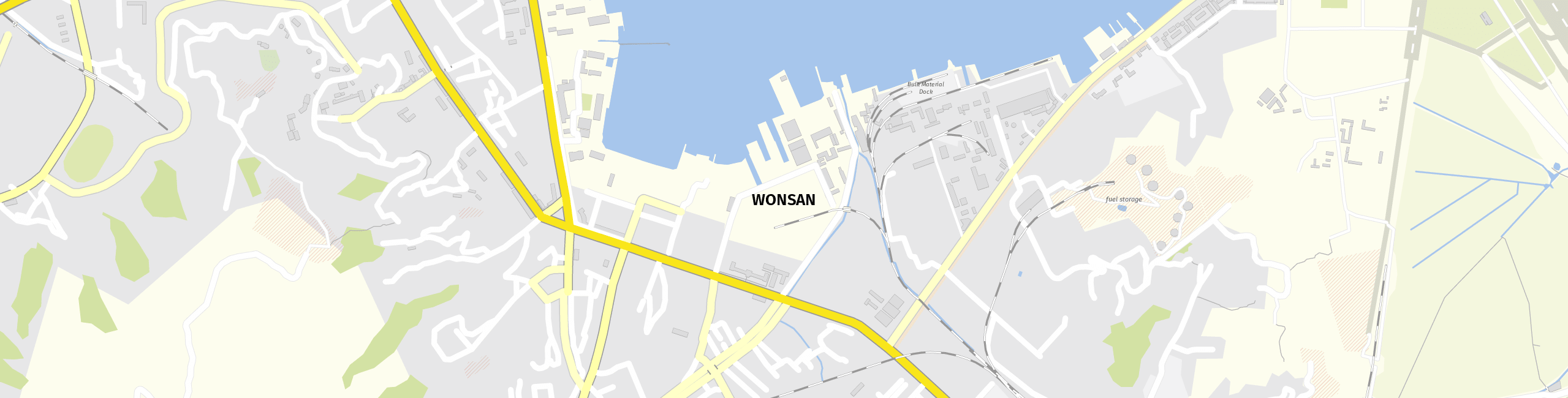 Stadtplan Wŏnsan zum Downloaden.