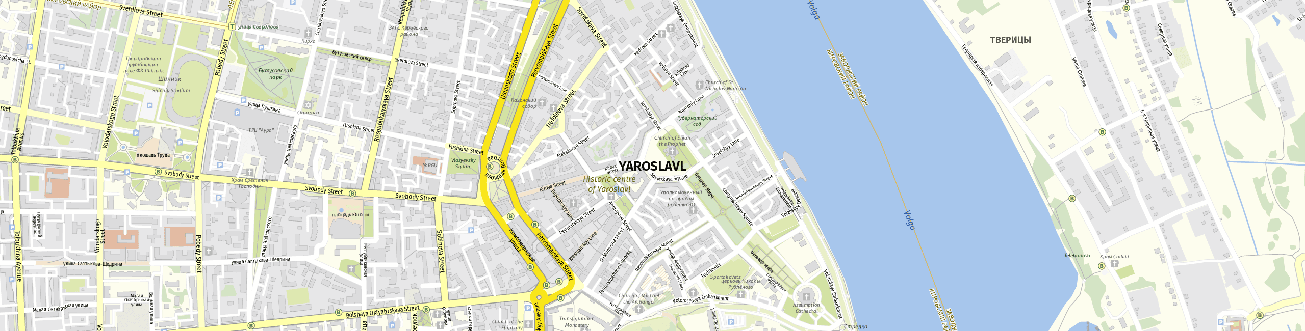 Stadtplan Yaroslavl zum Downloaden.