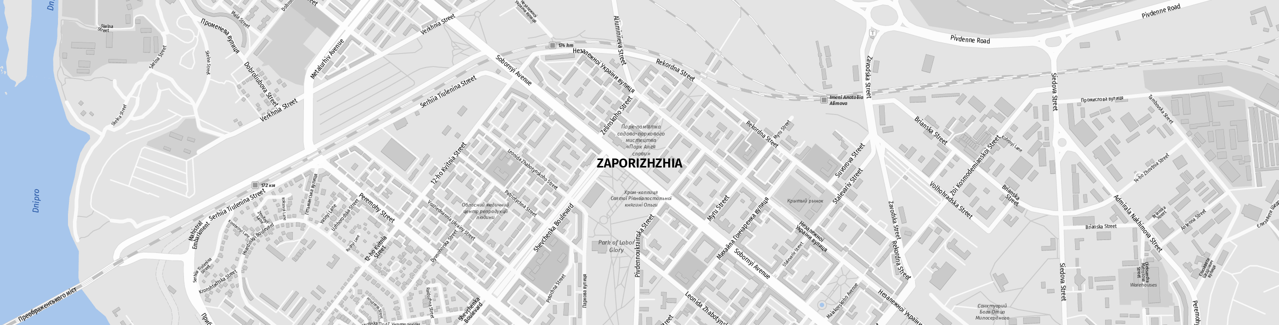Stadtplan Saporischschja zum Downloaden.