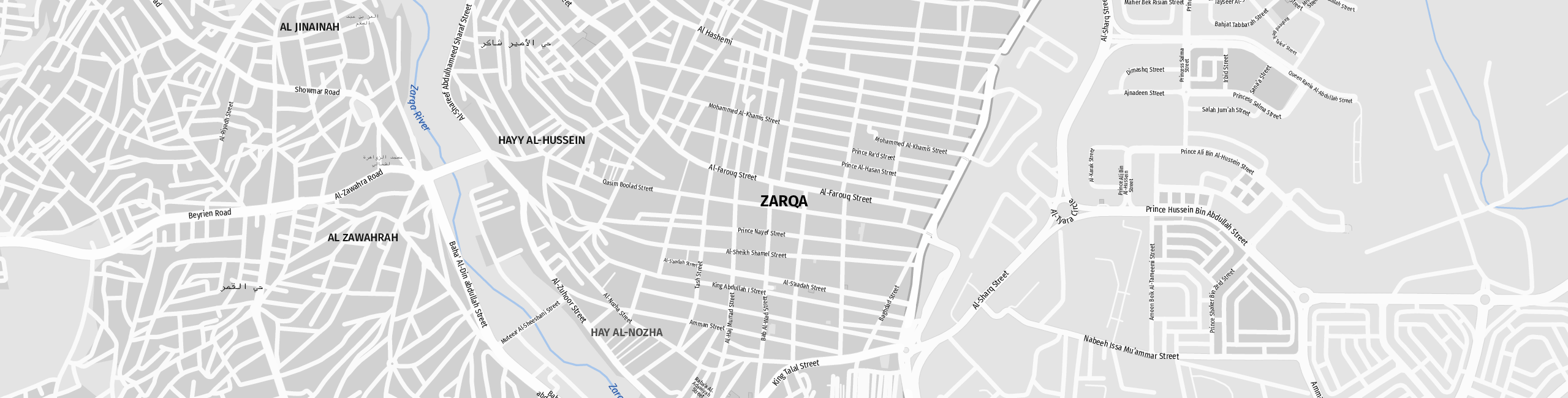 Stadtplan Zarqa zum Downloaden.