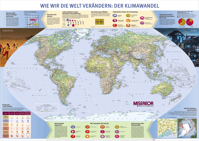 Weltkarte Mesereor Klimawandel